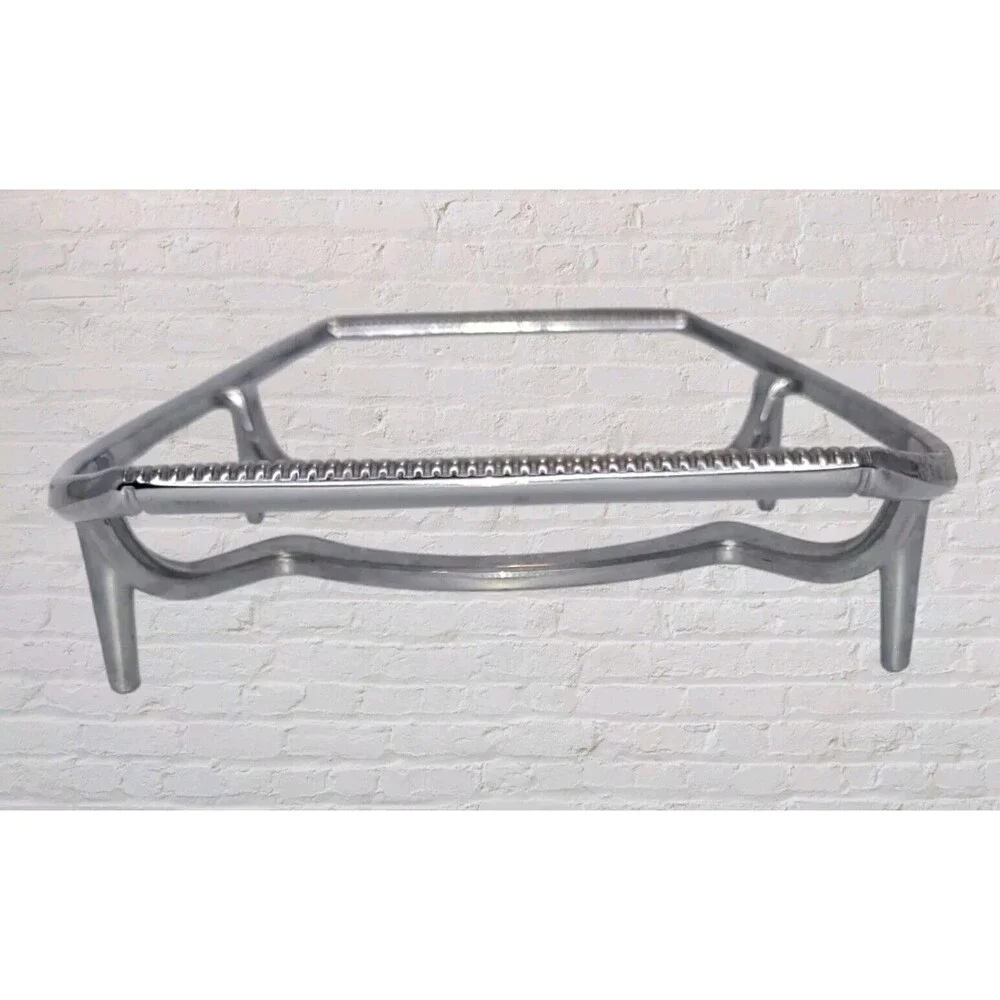 Vtg 70s Corning Ware Metal Trivet Casserole Rack Stand P-11-M-1 Chrome Cradle